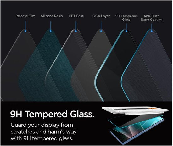 Spigen Samsung Galaxy S25 Ultra screenprotector - EZ Fit privacy - set van 2