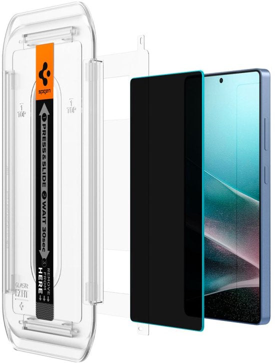 Spigen Samsung Galaxy S25 Ultra screenprotector - EZ Fit privacy - set van 2