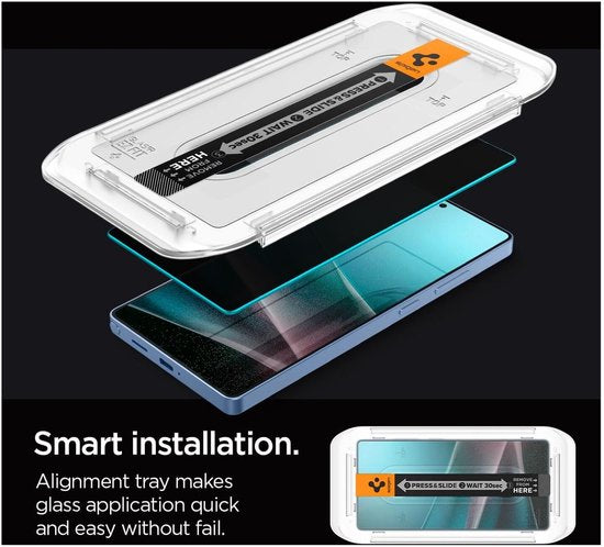 Spigen Samsung Galaxy S25 Ultra screenprotector - EZ Fit privacy - set van 2