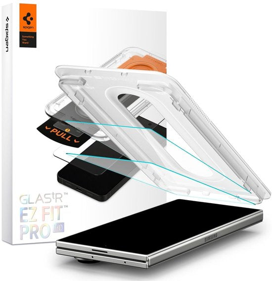 Spigen EZ Fit GLAS.tR screenprotector - Samsung Galaxy Z Fold 8 Ultra / Z Fold 7 - 9H tempered glass - set van 2
