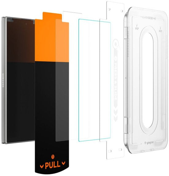 Spigen EZ Fit GLAS.tR screenprotector - Samsung Galaxy Z Fold 8 Ultra / Z Fold 7 - 9H tempered glass - set van 2
