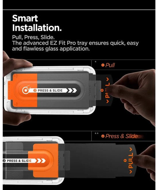 Spigen EZ Fit GLAS.tR screenprotector - Samsung Galaxy Z Fold 8 Ultra/Z Fold 7 - 9H tempered glass - case friendly - 1 stuk