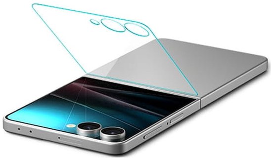 Spigen EZ Fit screenprotector - Samsung Galaxy Z Flip 7 - gehard glas met applicator