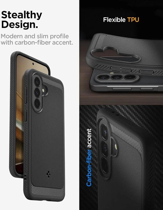 Spigen Samsung Galaxy A37 5G hoesje - Rugged Armor - Zwart