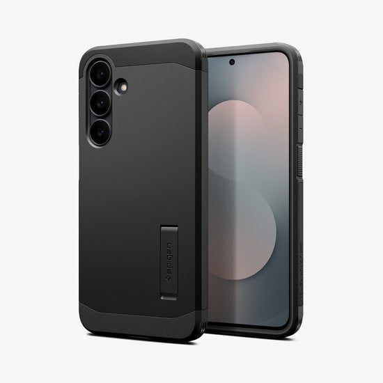 Spigen Tough Armor case - Samsung Galaxy S25 FE - MagSafe/Qi2 - military grade with kickstand - Black