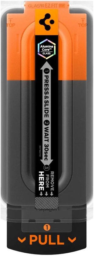 Spigen EZ Fit GLAS.tR screenprotector - Apple iPhone 17 Pro - privacy 9H tempered glass - 1 stuk