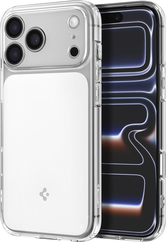 Spigen Ultra Hybrid T MagFit hoesje - geschikt voor Apple iPhone 18 Pro Max / 17 Pro Max - MagSafe / Qi2 - Transparant wit