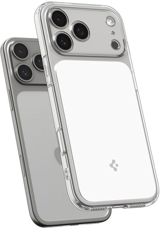 Spigen Ultra Hybrid T MagFit hoesje - geschikt voor Apple iPhone 18 Pro Max / 17 Pro Max - MagSafe / Qi2 - Transparant wit