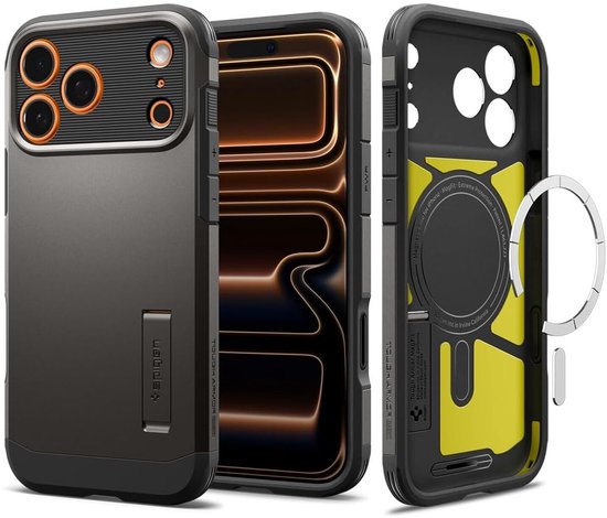 Spigen Tough Armor hoesje - iPhone 17 Pro Max - MagSafe - Gunmetal