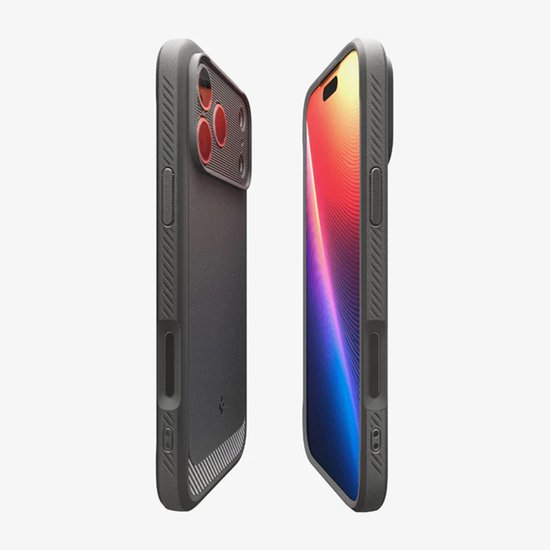 Spigen iPhone 17 Pro hoesje - Rugged Armor Mag - MagSafe - Grijs