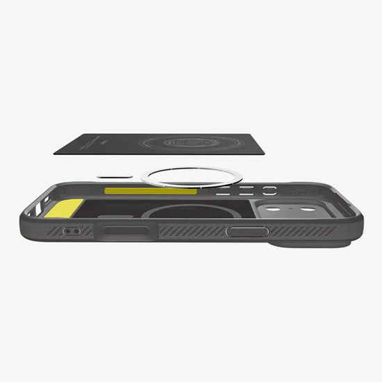 Spigen iPhone 17 Pro hoesje - Rugged Armor Mag - MagSafe - Grijs