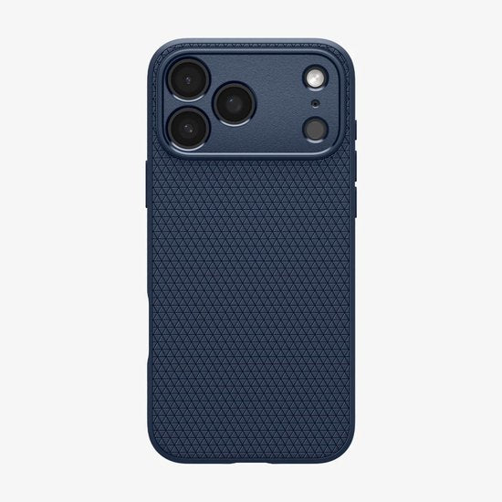 Spigen Liquid Air hoesje - geschikt voor Apple iPhone 17 Pro - flexibel TPU back cover - Blauw
