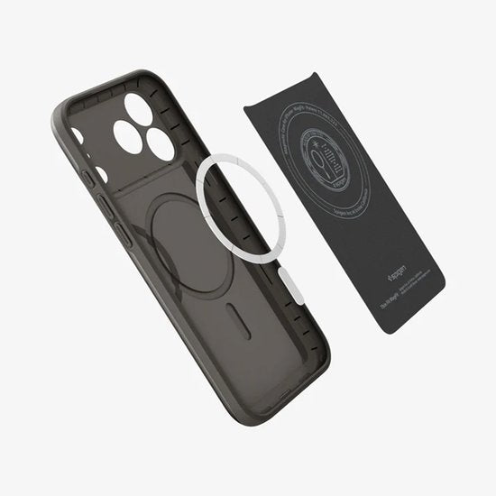 Spigen case - Apple iPhone 18 Pro/17 Pro - Thin Fit MagFit backcover - MagSafe/Qi2 - Grey