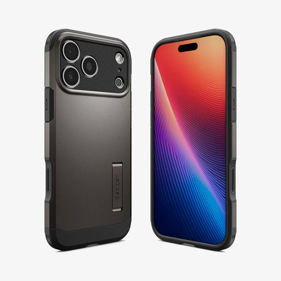 Spigen Tough Armor hoesje - iPhone 17 Pro - MagSafe - Gunmetal