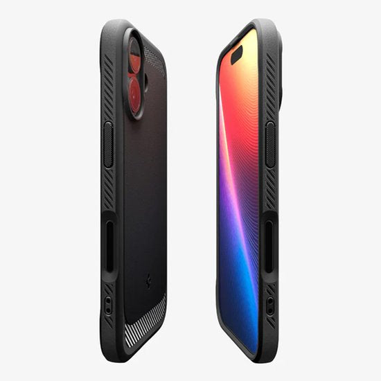 Spigen Rugged Armor Mag hoesje - iPhone 17 - MagSafe - Zwart