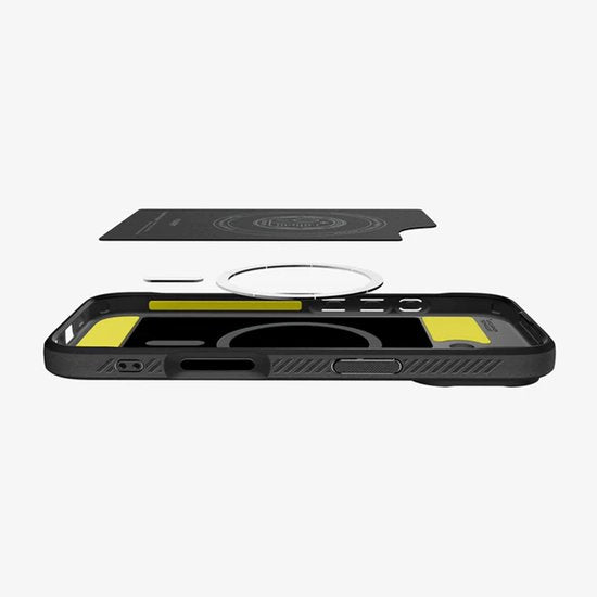 Spigen Rugged Armor Mag hoesje - iPhone 17 - MagSafe - Zwart