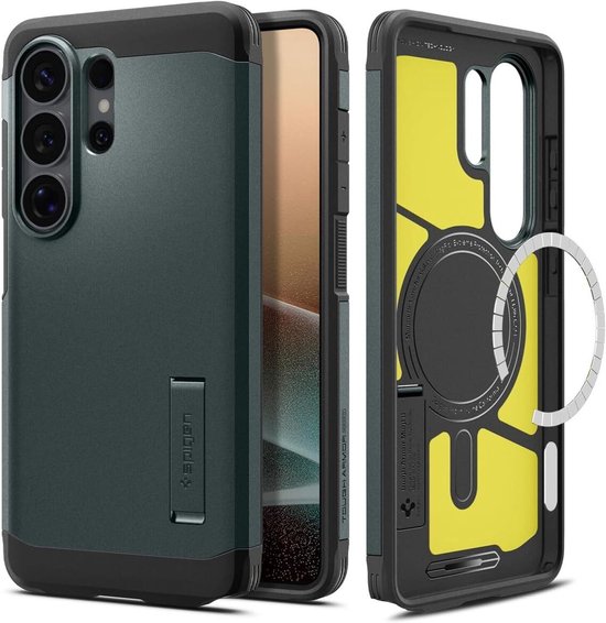 Spigen Tough Armor case - Samsung Galaxy S26 Ultra - MagSafe - Abyss Green