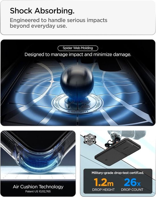 Spigen Optik Armor hoesje - Camera Slider - geschikt voor Samsung Galaxy S26 Ultra - Zwart