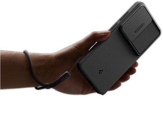 Spigen Optik Armor hoesje - Camera Slider - geschikt voor Samsung Galaxy S26 Ultra - Zwart