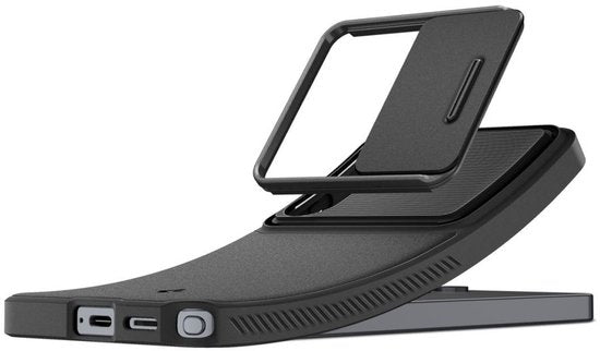 Spigen Optik Armor hoesje - Camera Slider - geschikt voor Samsung Galaxy S26 Ultra - Zwart
