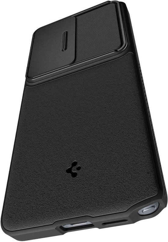 Spigen Optik Armor hoesje - Camera Slider - geschikt voor Samsung Galaxy S26 Ultra - Zwart