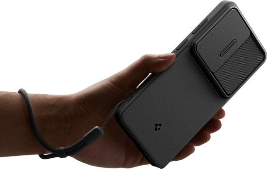 Spigen Optik Armor hoesje - Camera Slider - geschikt voor Samsung Galaxy S26 Ultra - Zwart