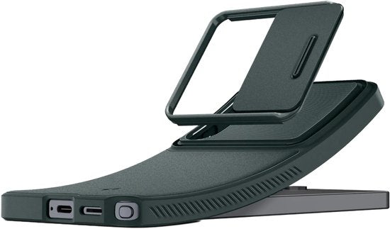 Spigen Optik Armor hoesje - Samsung Galaxy S26 Ultra camera slider - Abyss Green