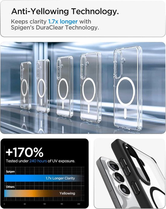Spigen Ultra Hybrid hoesje - Samsung Galaxy S26 - MagSafe - Matte Black