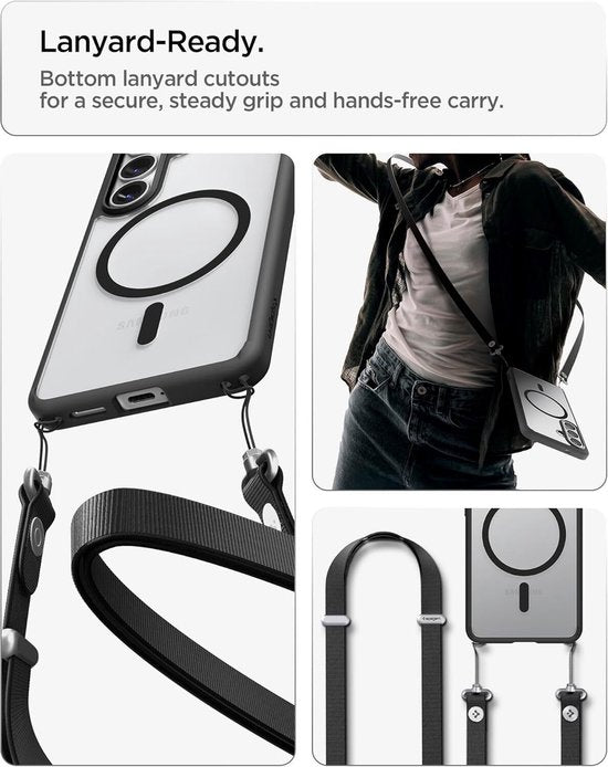 Spigen Ultra Hybrid hoesje - Samsung Galaxy S26 - MagSafe - Matte Black