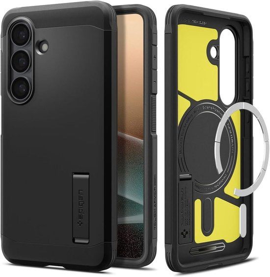 Spigen Tough Armor MagFit hoesje - geschikt voor Samsung Galaxy S26 - Zwart