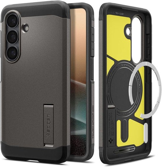 Spigen Tough Armor hoesje - geschikt voor Samsung Galaxy S26 - MagSafe - Gunmetal