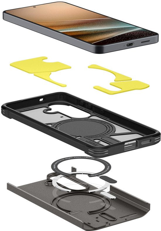 Spigen Tough Armor hoesje - geschikt voor Samsung Galaxy S26 - MagSafe - Gunmetal