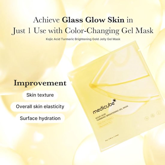 Medicube gelmasker - Kojic Acid & Turmeric - brightening
