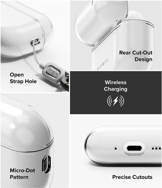 Ringke Air hoesje - geschikt voor AirPods Pro 3 - TPU - Transparant
