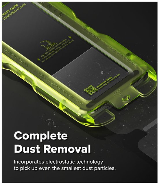 Ringke Easy Slide screenprotector - geschikt voor iPhone 17 Pro Max - privacy tempered glass met jig - set van 2
