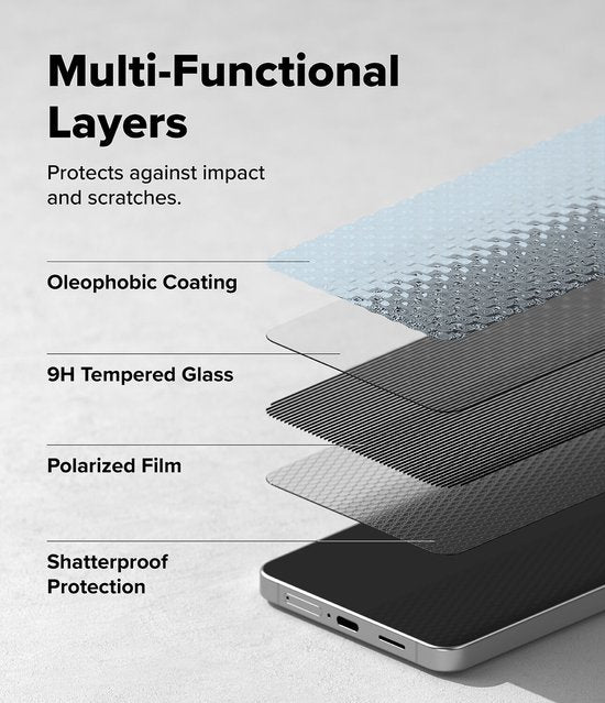 Ringke Easy Slide Privacy screen protector - Samsung Galaxy S26 - 9H full coverage tempered glass - anti-spy - case friendly - with jig - set of 2