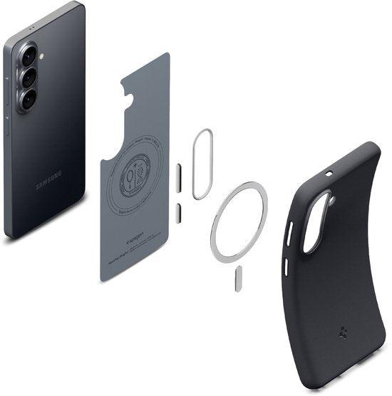 Spigen Samsung Galaxy S26 hoesje - Nano Pop MagFit - Black Sesame