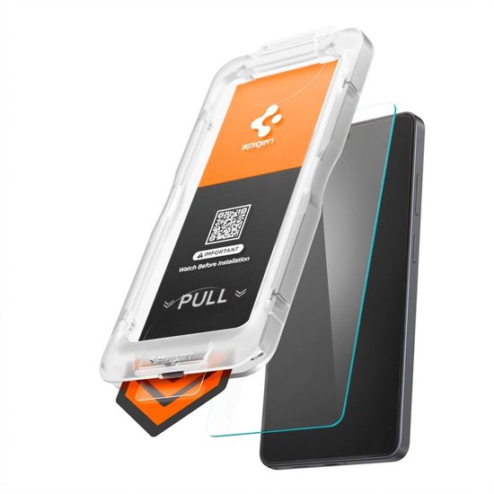 Spigen Samsung Galaxy S26 screenprotector - EZ Fit GLAS.tR - 9H gehard glas - case friendly - 1 stuk