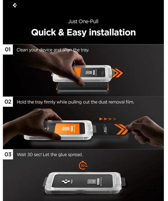 Spigen Samsung Galaxy S26 screenprotector - EZ Fit GLAS.tR - 9H gehard glas - case friendly - 1 stuk