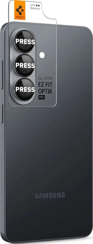 Spigen Optik Pro EZ Fit cameralensbeschermer set van 2 - geschikt voor Samsung Galaxy S26 - Zwart