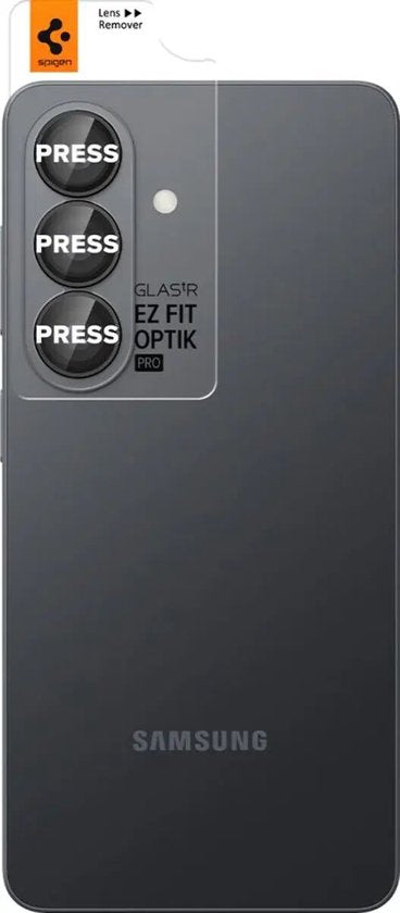 Spigen Optik Pro EZ Fit cameralensbeschermer set van 2 - geschikt voor Samsung Galaxy S26 - Zwart