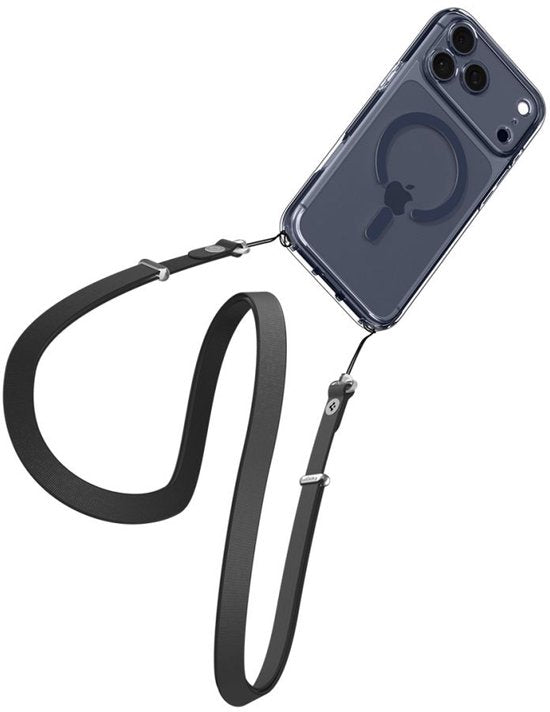 Spigen hoesje geschikt voor Apple iPhone 17 Pro - Ultra Hybrid MagFit - MagSafe en Qi2 backcover - Transparant