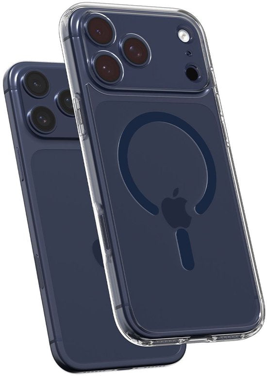 Spigen hoesje geschikt voor Apple iPhone 17 Pro - Ultra Hybrid MagFit - MagSafe en Qi2 backcover - Transparant