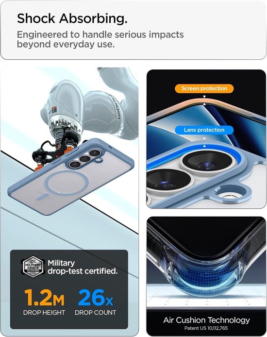 Spigen Ultra Hybrid hoesje - Samsung Galaxy S26 MagSafe - Light Blue