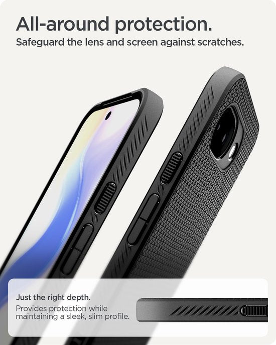 Spigen Liquid Air hoesje - voor Google Pixel 10a - Mat zwart
