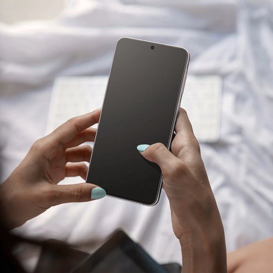 Spigen screenprotector - geschikt voor Samsung Galaxy A57 - tempered glas met montageframe - set van 2 - Transparant