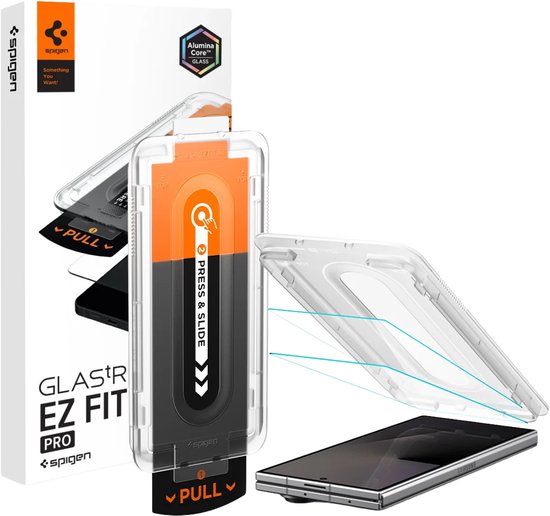 Spigen screenprotector geschikt voor Samsung Galaxy Z Fold 8 - EZ Fit Pro HD GLAS.tR - 9H tempered glass - set van 2