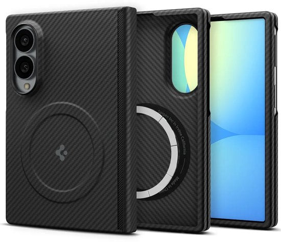 Spigen Air Skin Aramid case - Samsung Galaxy Z Fold 8 - MagFit - hinge protection - Black