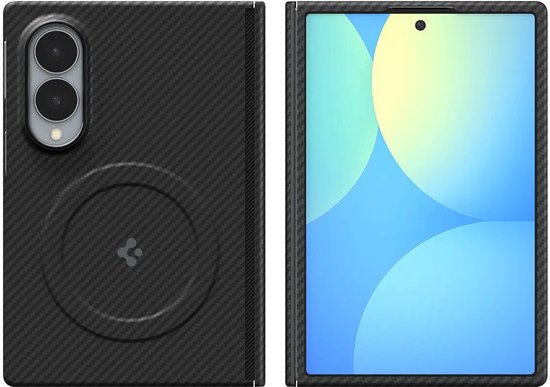 Spigen Air Skin Aramid case - Samsung Galaxy Z Fold 8 - MagFit - hinge protection - Black
