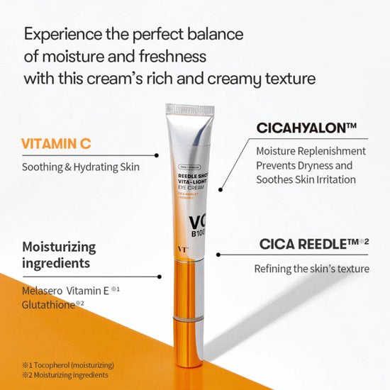 VT Cosmetics Reedle Shot oogcrème - Vita-Light - 15 ml